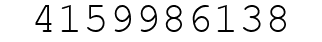 Number 4159986138.
