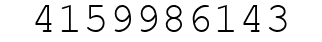 Number 4159986143.