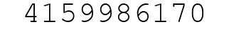 Number 4159986170.