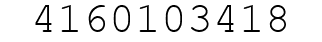 Number 4160103418.