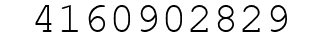 Number 4160902829.