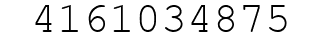 Number 4161034875.