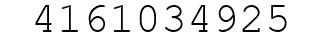 Number 4161034925.