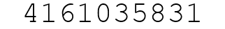 Number 4161035831.