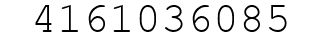 Number 4161036085.