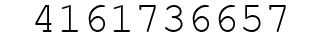 Number 4161736657.