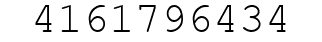 Number 4161796434.