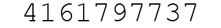 Number 4161797737.