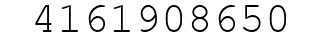 Number 4161908650.