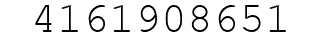 Number 4161908651.