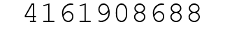 Number 4161908688.