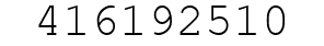 Number 416192510.