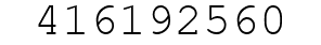 Number 416192560.