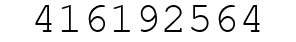 Number 416192564.