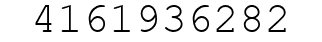 Number 4161936282.