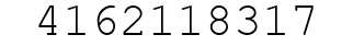 Number 4162118317.