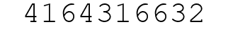 Number 4164316632.