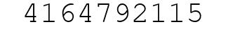 Number 4164792115.