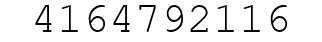 Number 4164792116.