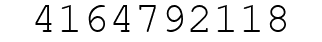 Number 4164792118.