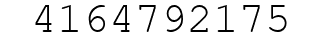 Number 4164792175.
