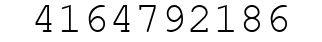 Number 4164792186.