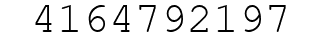 Number 4164792197.