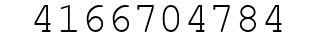 Number 4166704784.