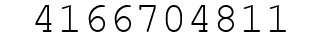 Number 4166704811.