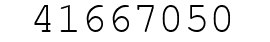 Number 41667050.