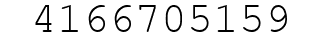 Number 4166705159.