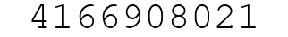 Number 4166908021.