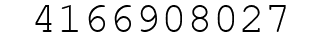Number 4166908027.
