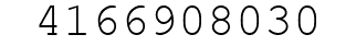 Number 4166908030.