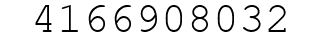 Number 4166908032.