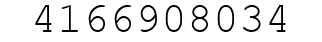 Number 4166908034.