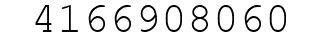 Number 4166908060.