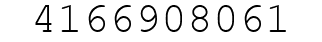 Number 4166908061.