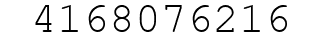 Number 4168076216.