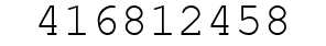 Number 416812458.