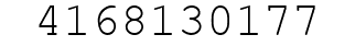 Number 4168130177.