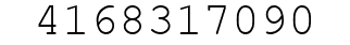 Number 4168317090.