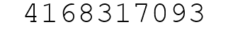 Number 4168317093.