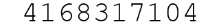 Number 4168317104.