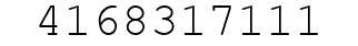 Number 4168317111.