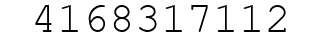 Number 4168317112.