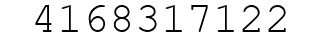 Number 4168317122.