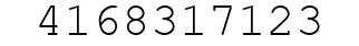 Number 4168317123.