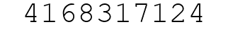 Number 4168317124.