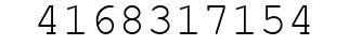 Number 4168317154.